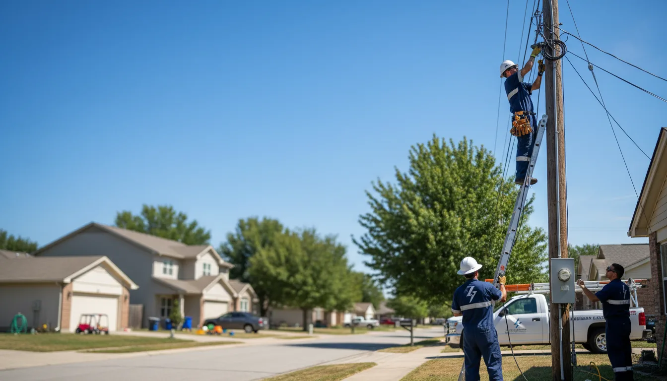 Residential electrician providing installation services in Forest Lake, MN